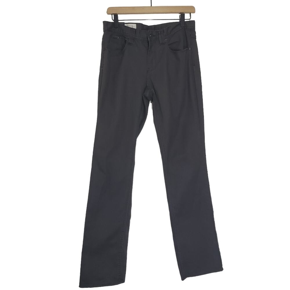 Empyre Skeletor Slim Fit Coated Denim Jeans Washed Black Sz 32 Men's